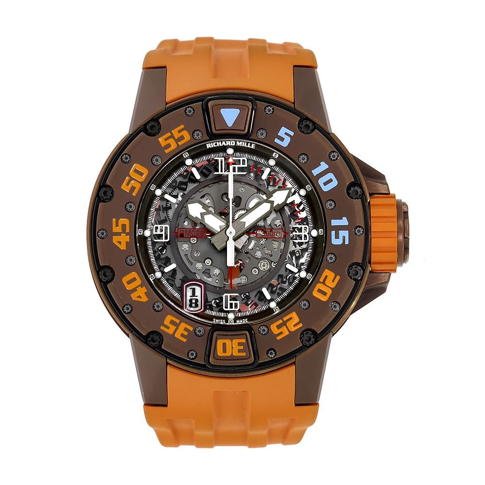Richard Mille RM 028 Titanium Diver Pvd, Skeleton Dial, 47 mm