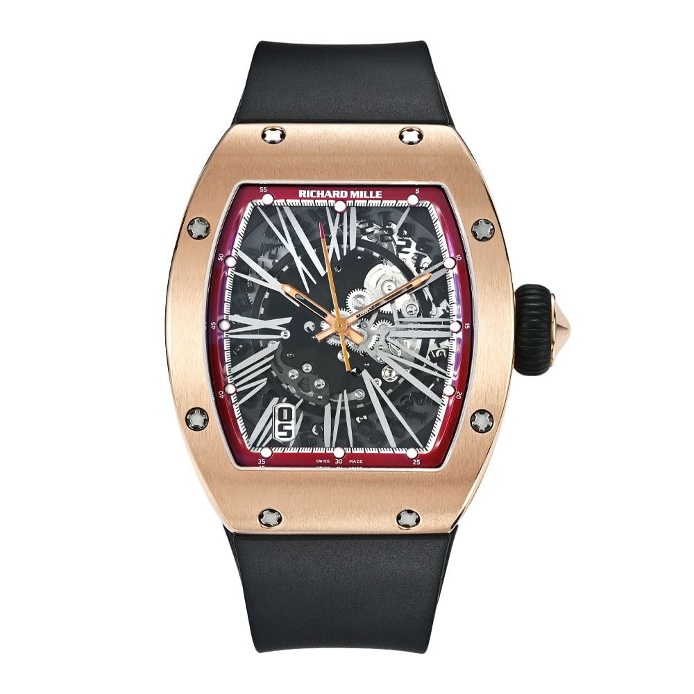 Richard Mille RM 023 18K Rose Gold, Skeleton Dial, 45 mm