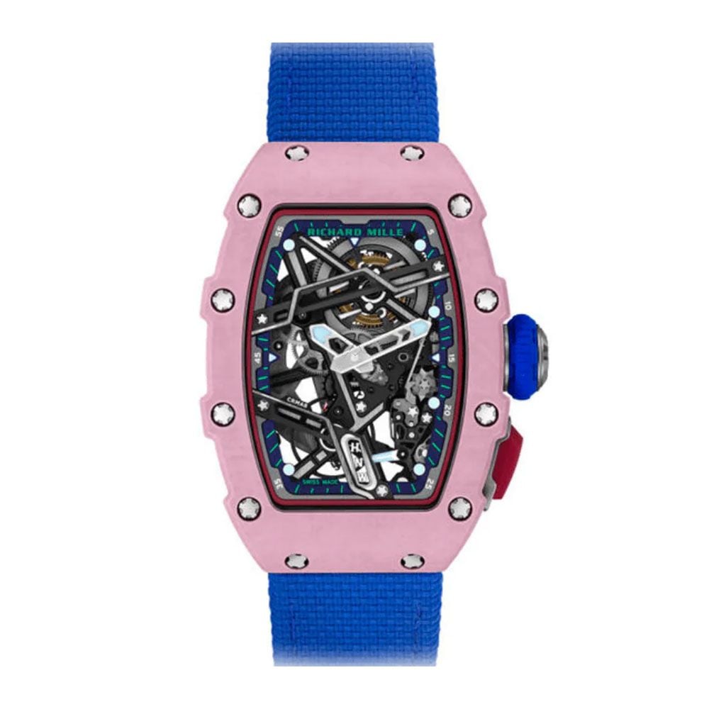 Richard Mille RM 07-04 Pink Quartz TPT, Skeleton Dial, 30 mm