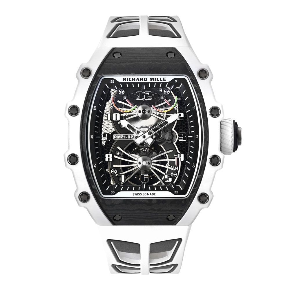 Richard Mille RM 21-02 Tourbillon Aerodyne, Carbon, Skeleton Dial, 43 mm