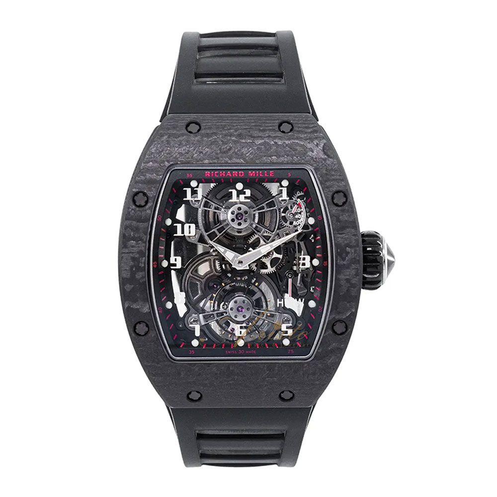 Richard Mille RM 17-01 Black Carbon, Tourbillon, Skeleton Dial, 48 mm
