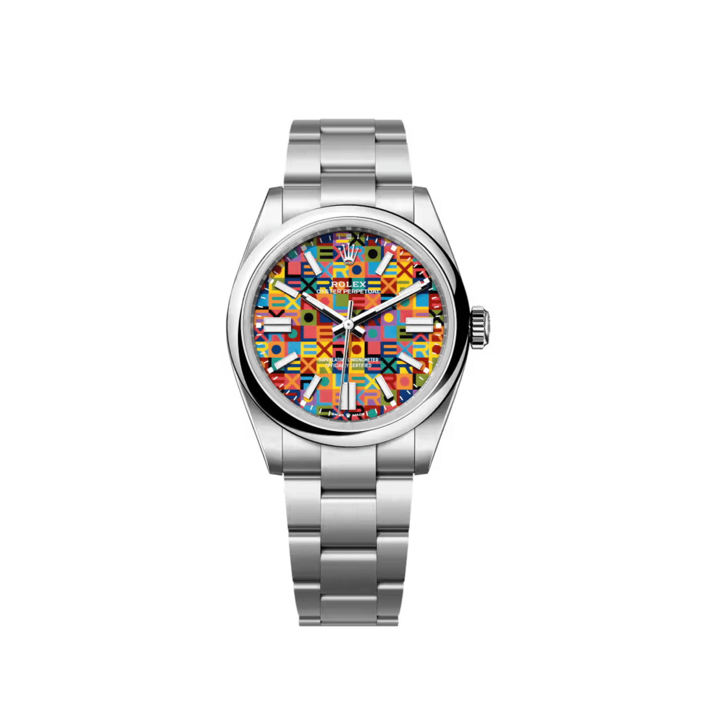 Rolex Oyster Perpetual 41 134300 Stainless Steel Multicoloured Jubilee Motif Dial (2026)