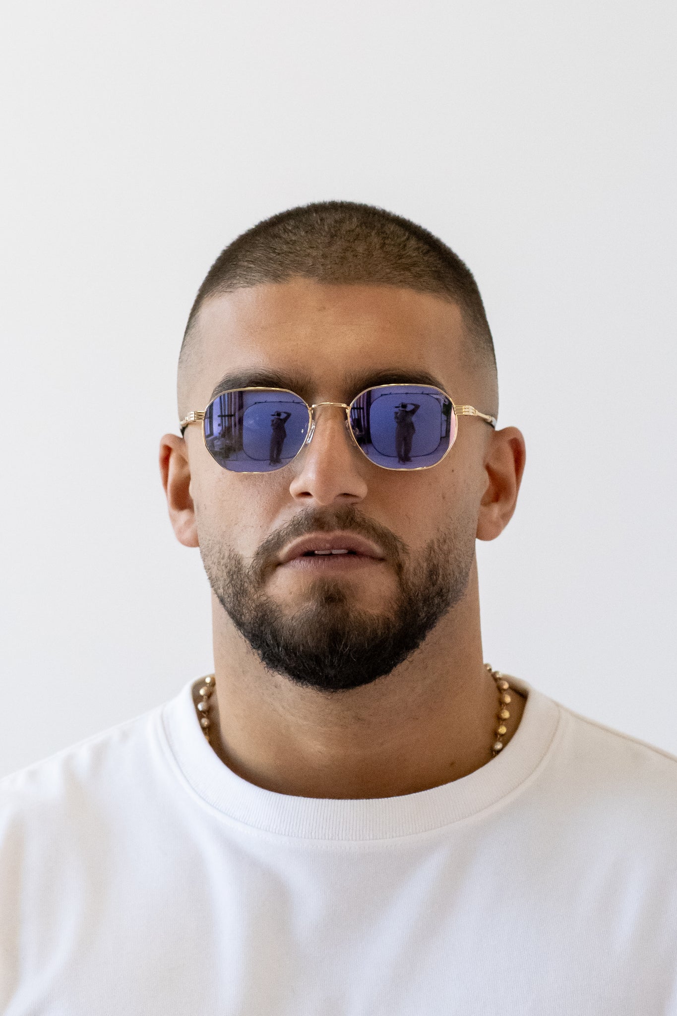 Soletti Saul — Gold Purple Mirrored Lense (4/7)