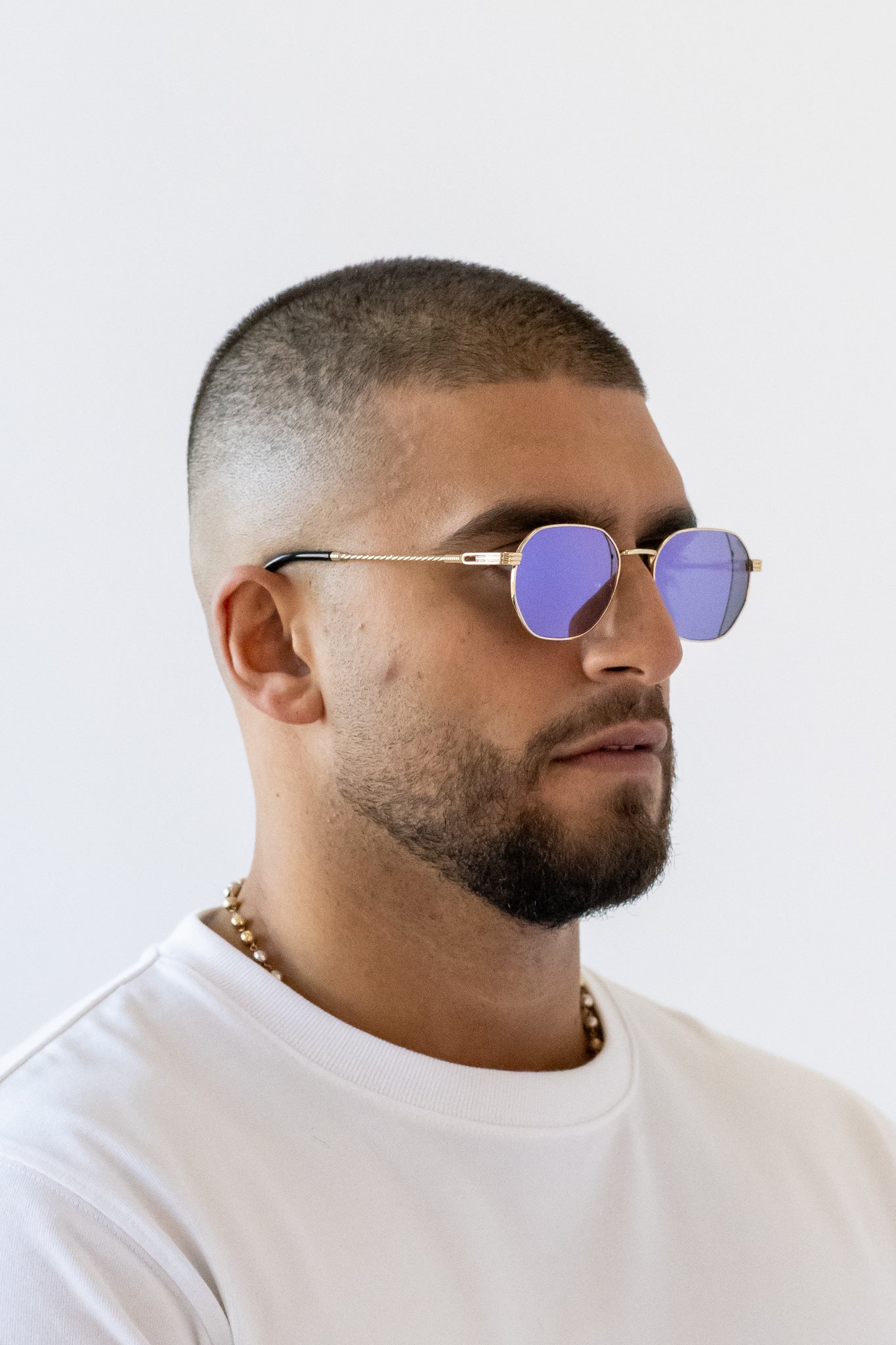 Soletti Saul — Gold Purple Mirrored Lense (5/7)