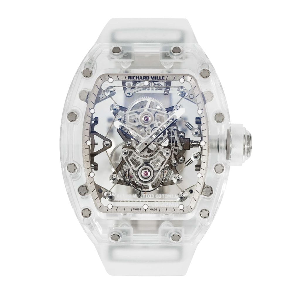 Richard Mille RM 56-02 Sapphire Crystal, Tourbillon, Skeleton Dial, 50 mm