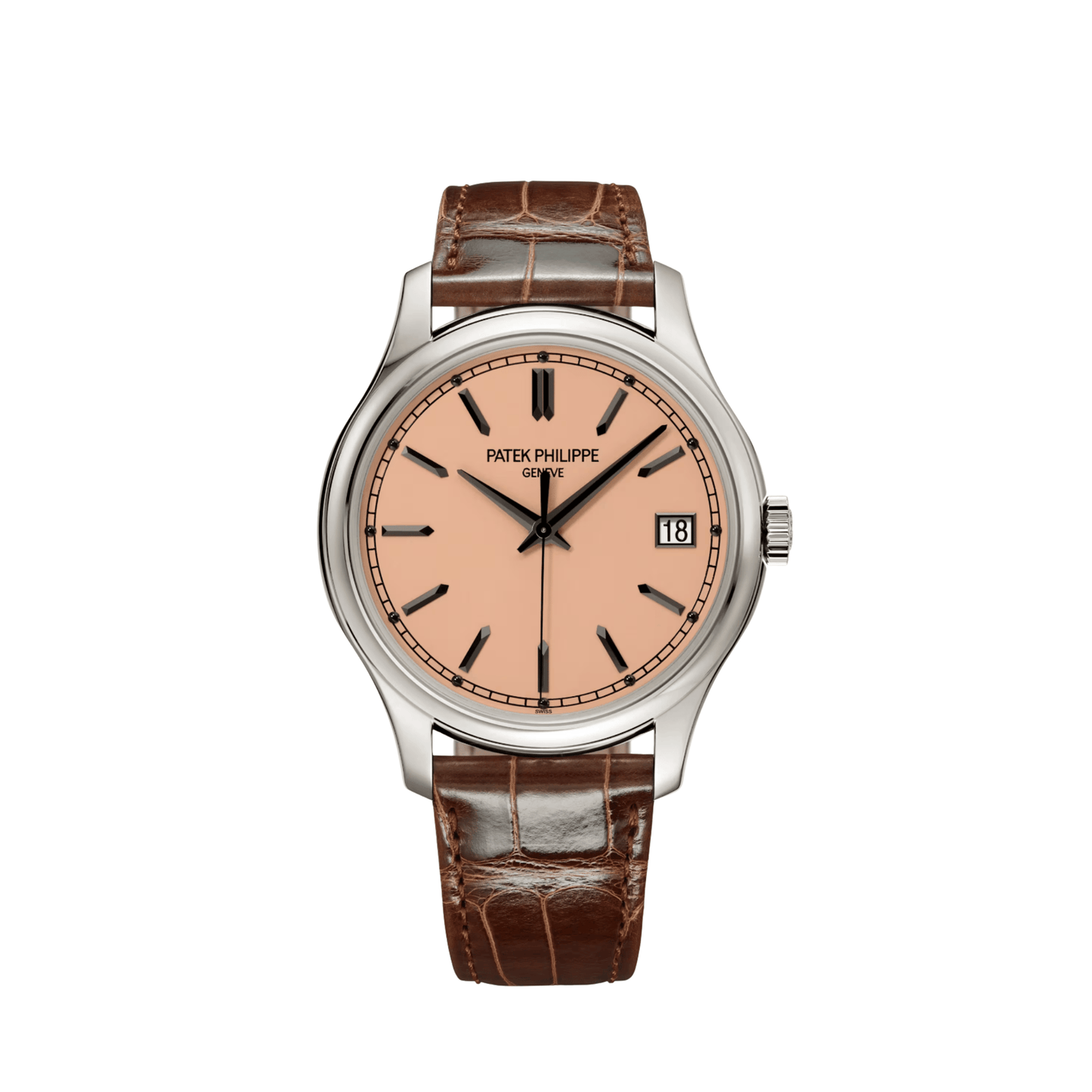 Patek Philippe Calatrava 5227G-015 White Gold Rose Gilt Opaline Dial
