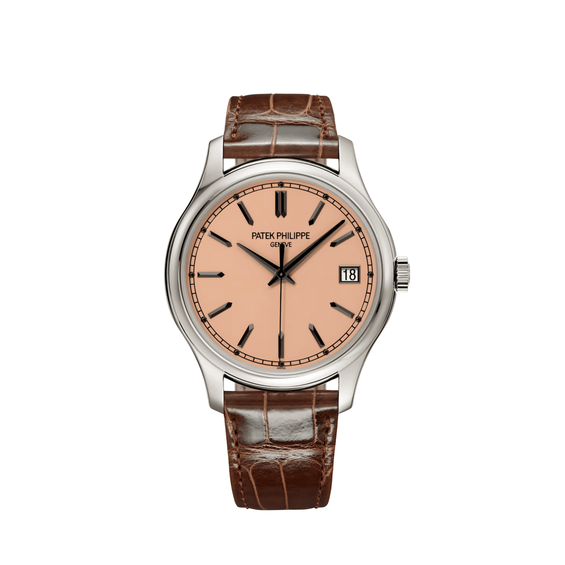 Patek Philippe Calatrava 5227G-015 White Gold Rose Gilt Opaline Dial