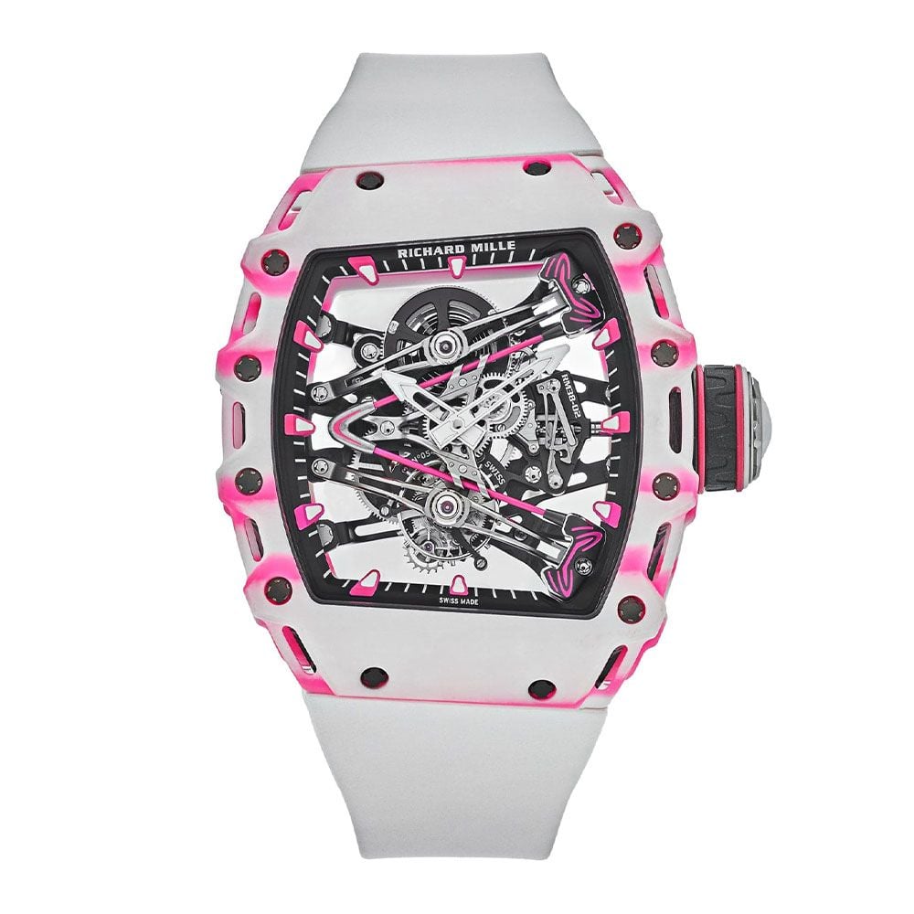 Richard Mille RM 38-02 "Bubba Watson", Tourbillion White Pink Quartz TPT, Skeleton Dial, 43 mm