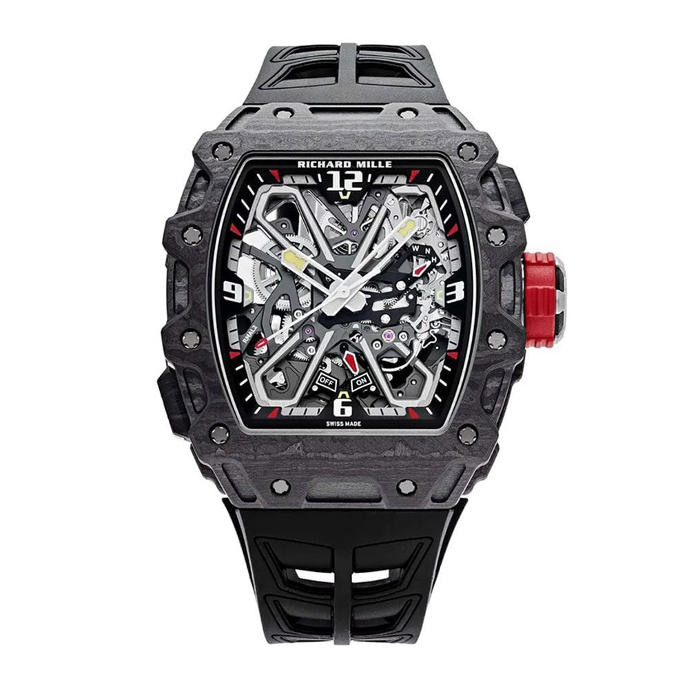 Richard Mille RM 35-03 "Rafael Nadal", Black Carbon TPT, Skeleton Dial, 50 mm