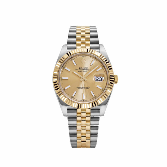 Rolex Datejust 41 126333 Stainless Steel Yellow Gold Champagne Dial Jubilee (2021)