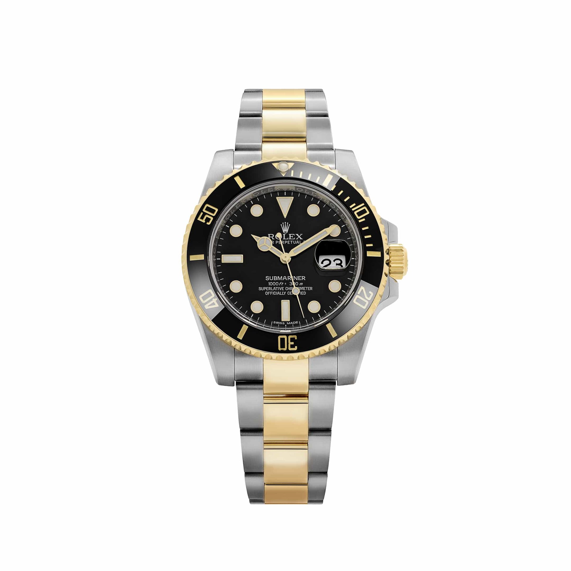 Rolex Submariner Date 116613LN Stainless Steel Yellow Gold Black Dial (2016)